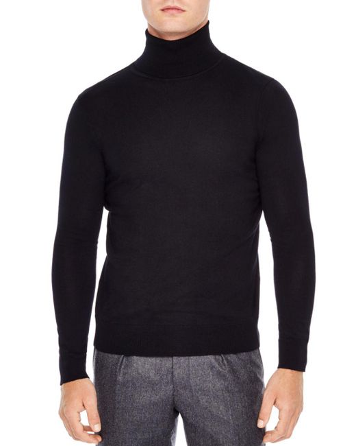 Lyst - Sandro Turtleneck Sweater in Black for Men