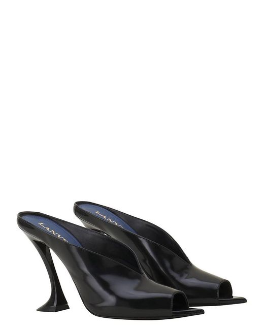 Lanvin Black Midnight Step Mule
