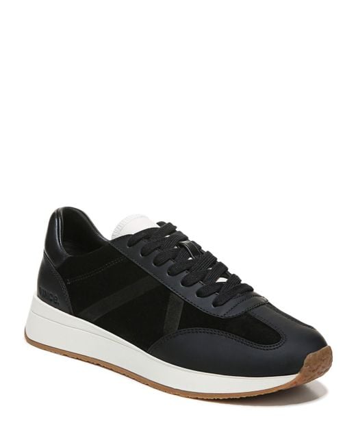 Vince Leather Ohara Oxford Sneakers in Black | Lyst
