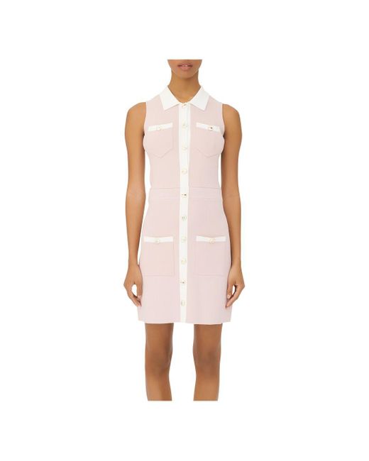 Maje Synthetic Revisto Knit Shirt Dress 