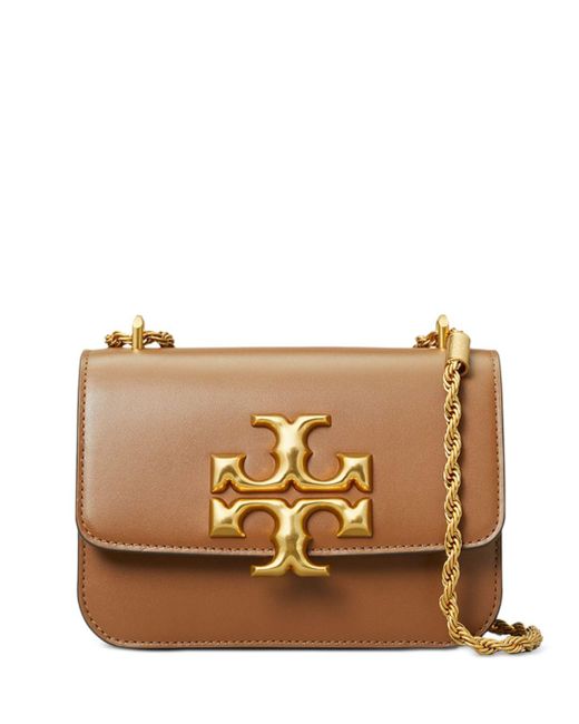 Tory Burch Eleanor Small Leather Shoulder Bag in Brown - Lyst