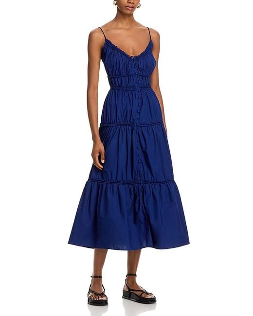 Sea Blue Camden Tiered Midi Dress