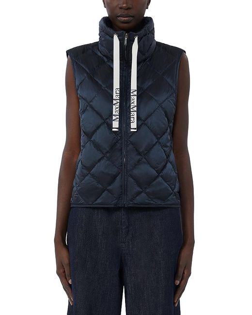 Max Mara Blue Tregic Down Vest