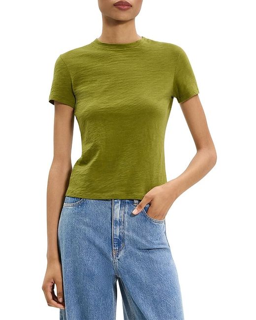 Theory Green Apex Tiny Tee
