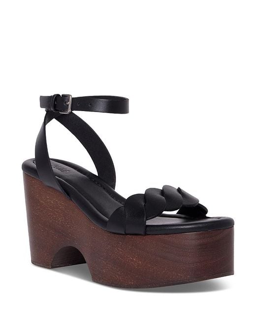 PAIGE Black Romy Platform Sandals