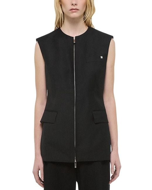 Helmut Lang Black Zippered Vest