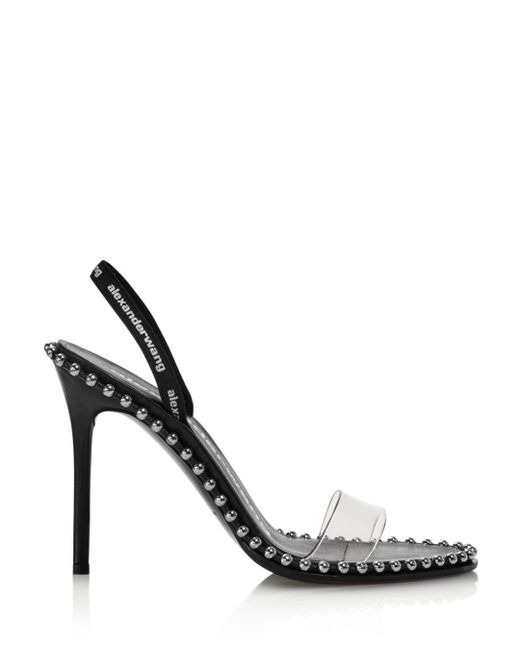 Alexander Wang Leather Women's Nova Slingback High Heel Sandals in