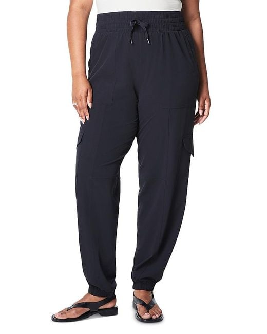 Spanx Blue On The Move Cargo Jogger Pants