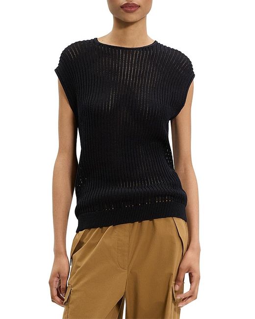 Theory Black Easy Vest
