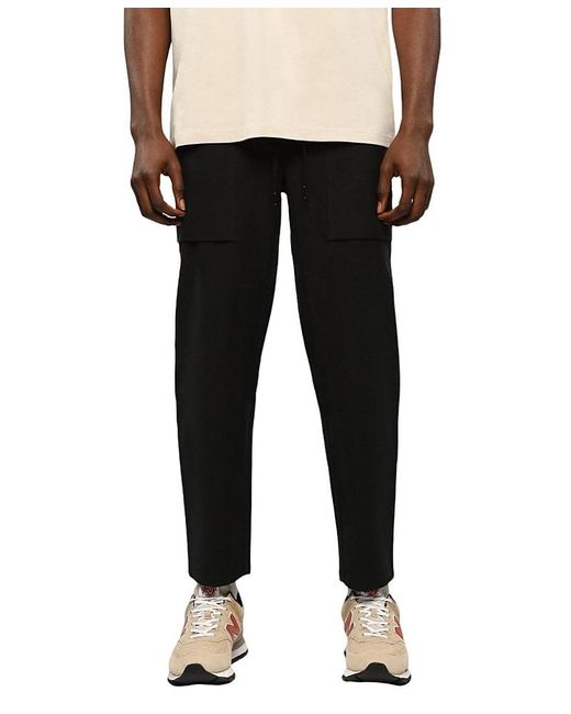 Cuts Black Icon Pull-On Cropped Pant for men