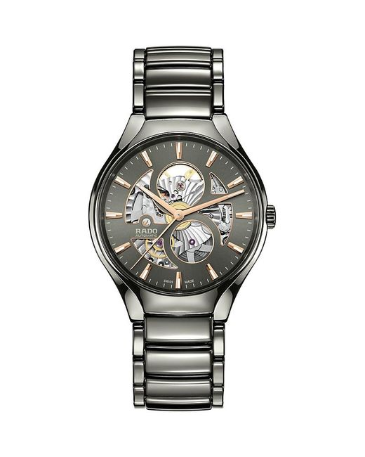 Rado Gray True Round Automatic Open Heart Watch, 40Mm