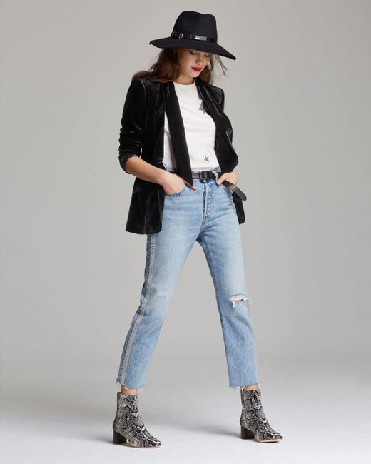 Levi's Denim 501 Ankle Straight Jeans 