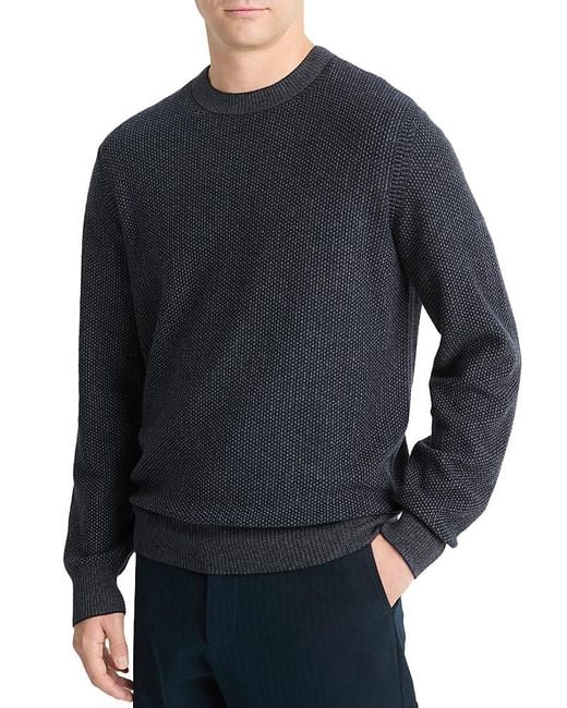 Vince Blue Geo Jacquard Sweater for men