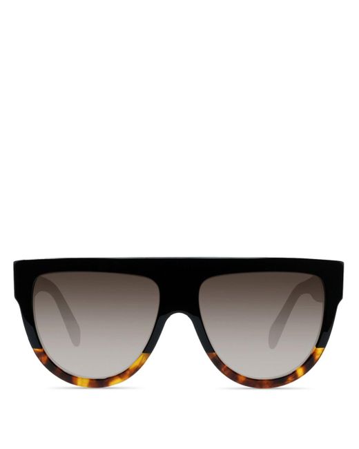 flat top aviator sunglasses