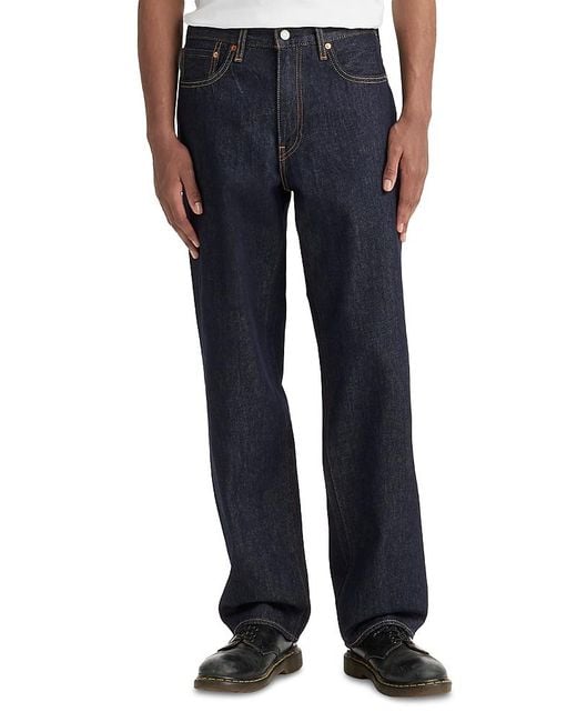 Levi's Blue 568 Loose Straight Fit Jeans for men