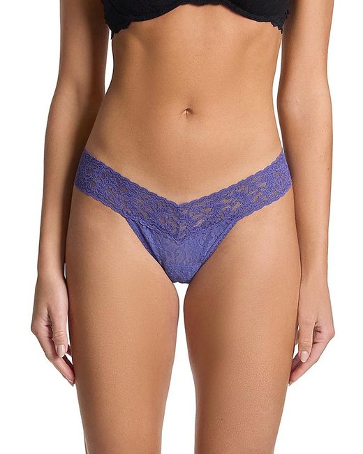 Hanky Panky Blue Signature Low Rise Thongs