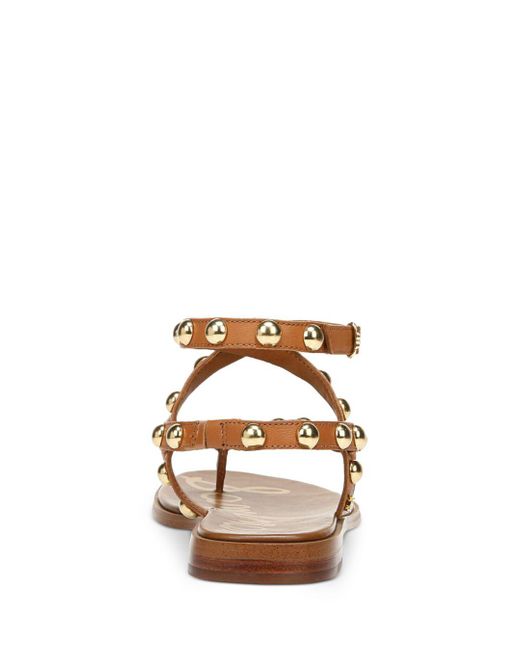 studded strappy flats