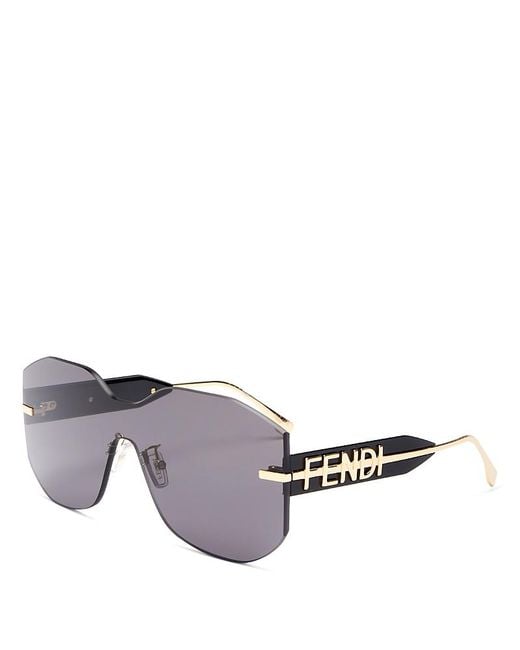 Fendi Multicolor Graphy Shield Sunglasses, 144Mm