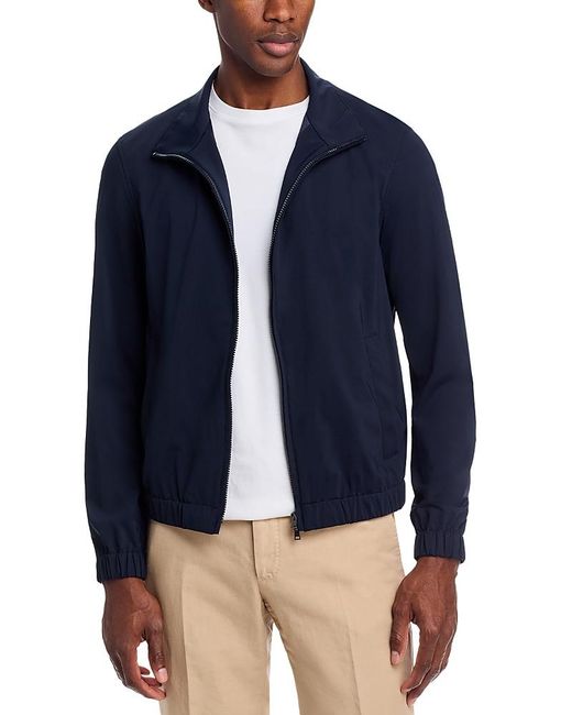 Herno Blue Zip Jersey Jacket for men