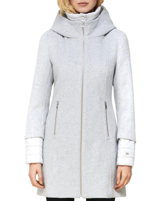 Buy Rooney Hooded Women's Mixed Media Coat at Ubuy Nigeria