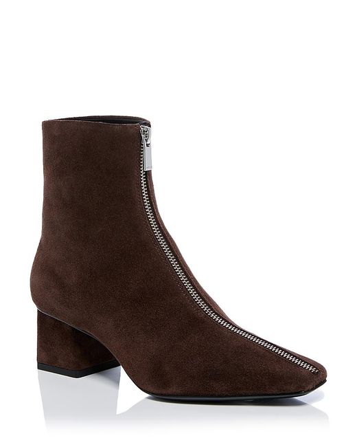 Jonathan Simkhai Brown Ryder Suede Zip Ankle Boots