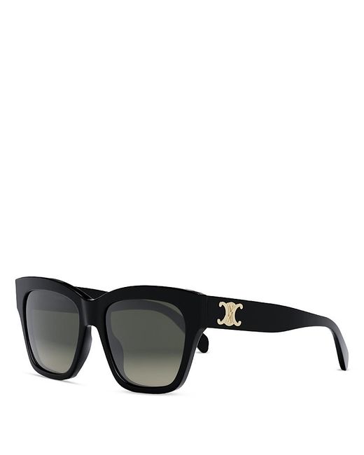 Céline Black Triomphe Geometric Sunglasses, 55Mm