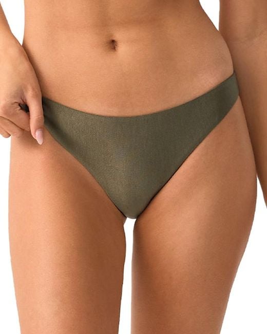 PQ Swim Green Basic Ruched Bikini Bottoms