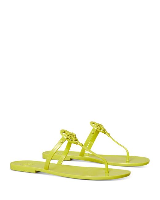 tory burch mini miller jelly flat thong sandals