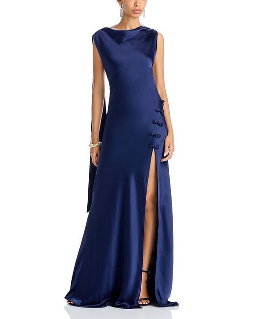 SAU LEE Blue Priscilla Gown