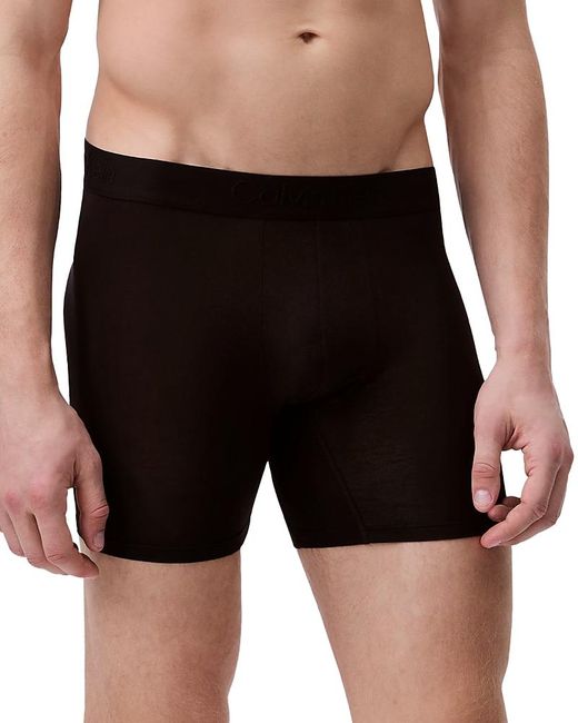 Calvin Klein Black Ultra Soft Boxer Briefs for men