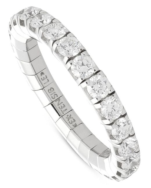EXTENSIBLE White 18K Diamond Stretch Ring