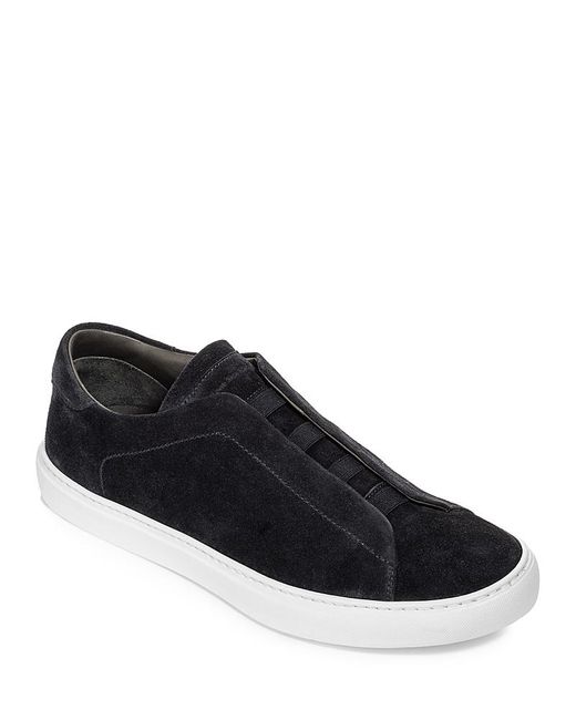 To Boot New York Black Stone Slip On Sneakers for men