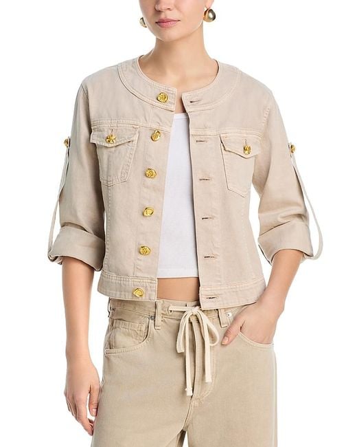 L'Agence Natural Anouk Collarless Jacket