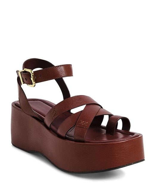 Free People Brown Hazel Platform Sandals