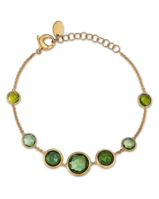 Marco Bicego Metallic 18K Jaipur Tourmaline Bezel Bracelet