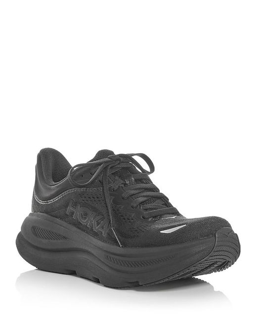 Hoka One One Black Bondi 9 Running Sneakers