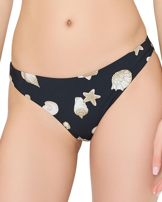 MILLY Blue Margot Seashell Bikini Bottom
