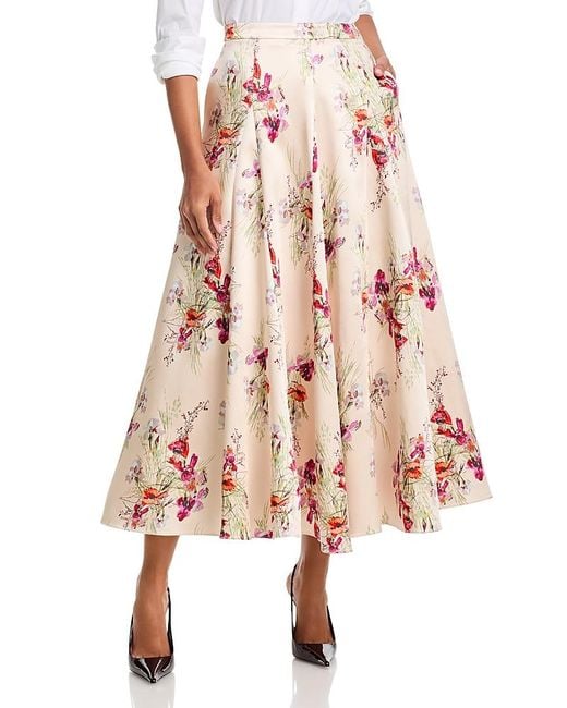 Cinq À Sept Women's Pink Iris Bouquet Hilda Skirt