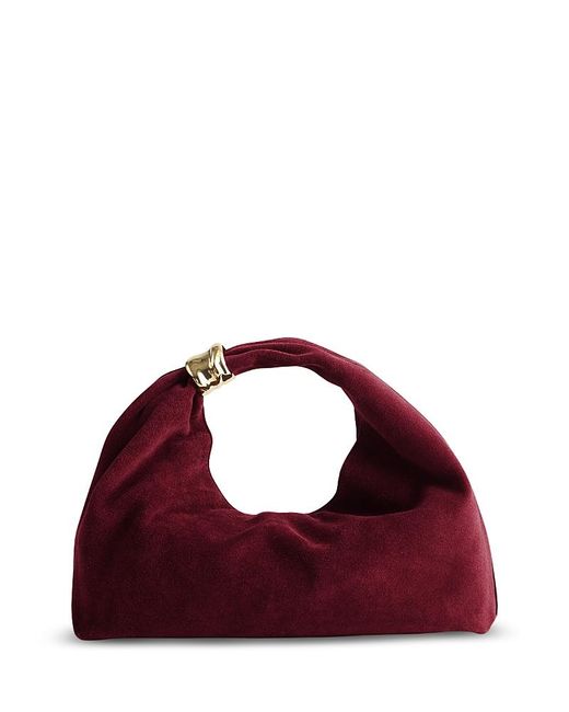 Madewell Red The Mini Suede Ring Pouch