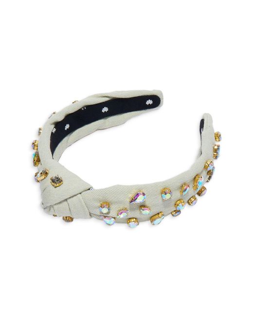 Lele Sadoughi Slim Candy Jewel Knotted Headband in Metallic Lyst