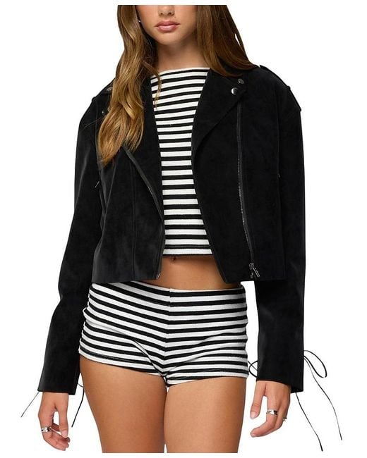 Edikted Black Ryder Biker Jacket
