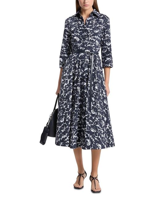 Michael Kors Women's Blue Michael Michael Kors Belted Poplin Shirt Dress -  www.disolcolor.com