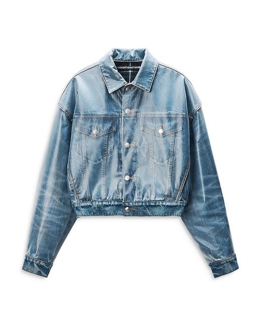 Alexander Wang Blue Trucker Jacket