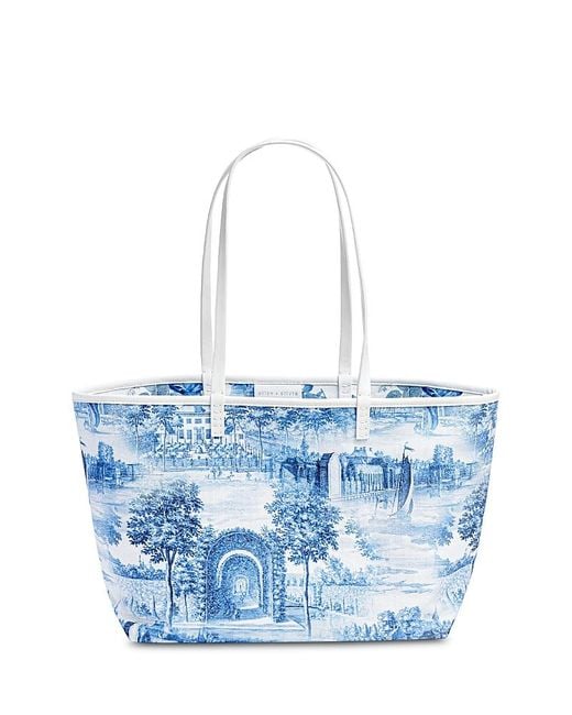 Alice + Olivia Blue Blaire Reversible Tote