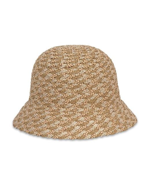 Eric Javits Natural Woven Pith Bucket Hat