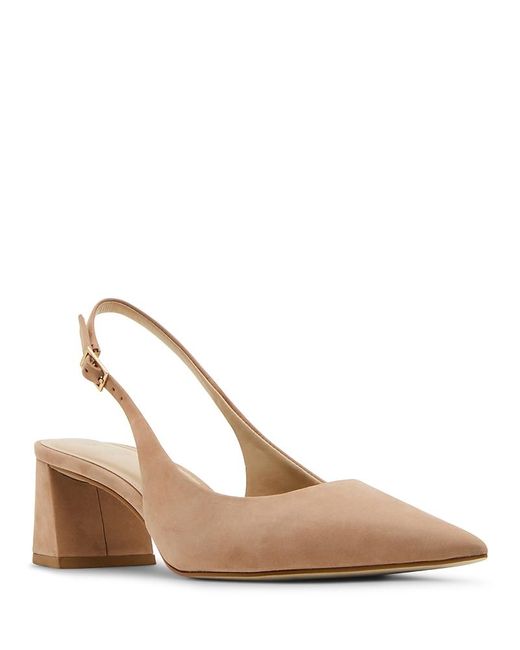 Steve Madden Natural Robyn Slingback Pumps