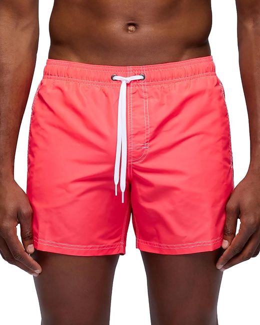 Sundek Red Regular Fit 14 Board Shorts for men
