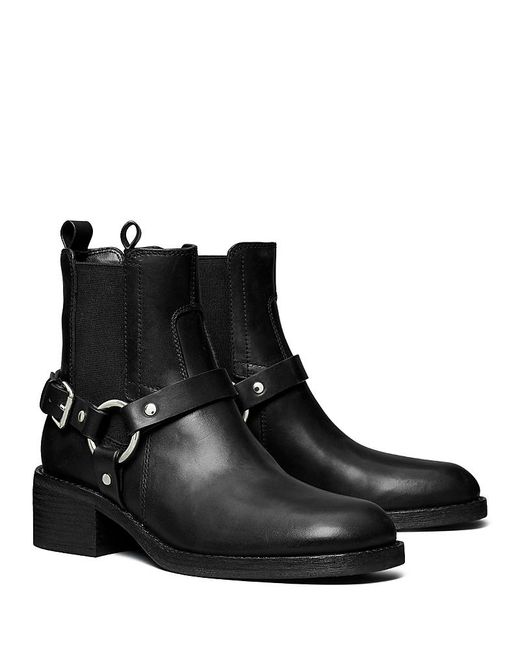Tory Burch Black Moto Boots
