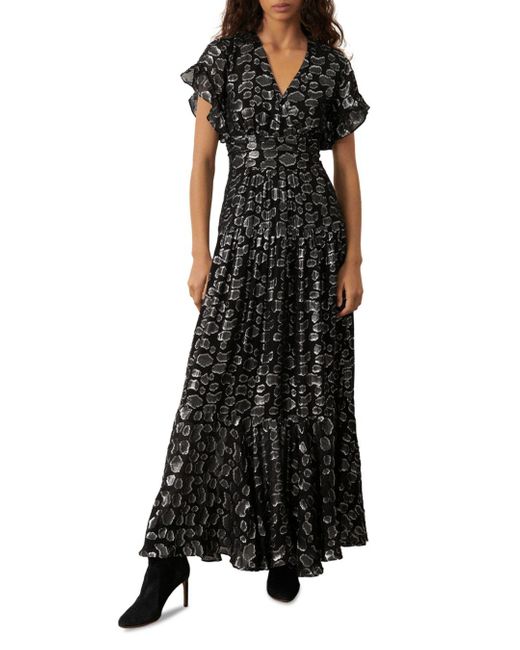 Ba&sh Silk Ginger Maxi Dress in Black Lyst