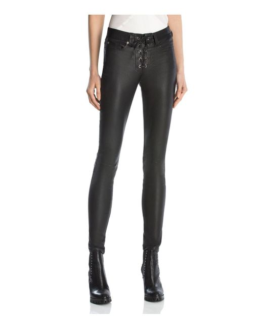The Kooples Stretch Leather Pants in 